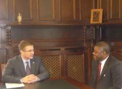 4 April 2013 The National Assembly Speaker in meeting with the Nigerian Ambassador to Serbia